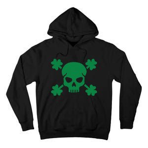 Irish Saint Patricks Day Skull And Crossbones Pirate Tall Hoodie