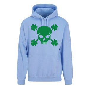 Irish Saint Patricks Day Skull And Crossbones Pirate Unisex Surf Hoodie