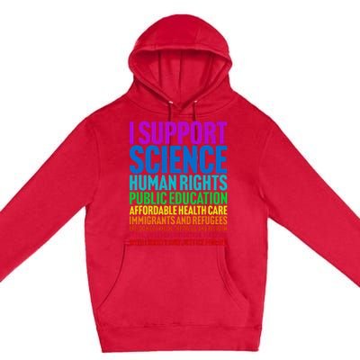 I Support Progressive Liberal Democratic Causes Premium Pullover Hoodie