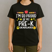 Im So Proud Of My Pre-K Graduates groovy Teacher T-Shirt