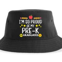Im So Proud Of My Pre-K Graduates groovy Teacher Sustainable Bucket Hat