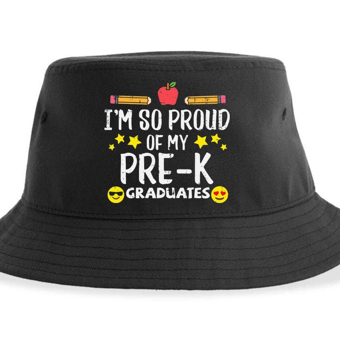 Im So Proud Of My Pre-K Graduates groovy Teacher Sustainable Bucket Hat