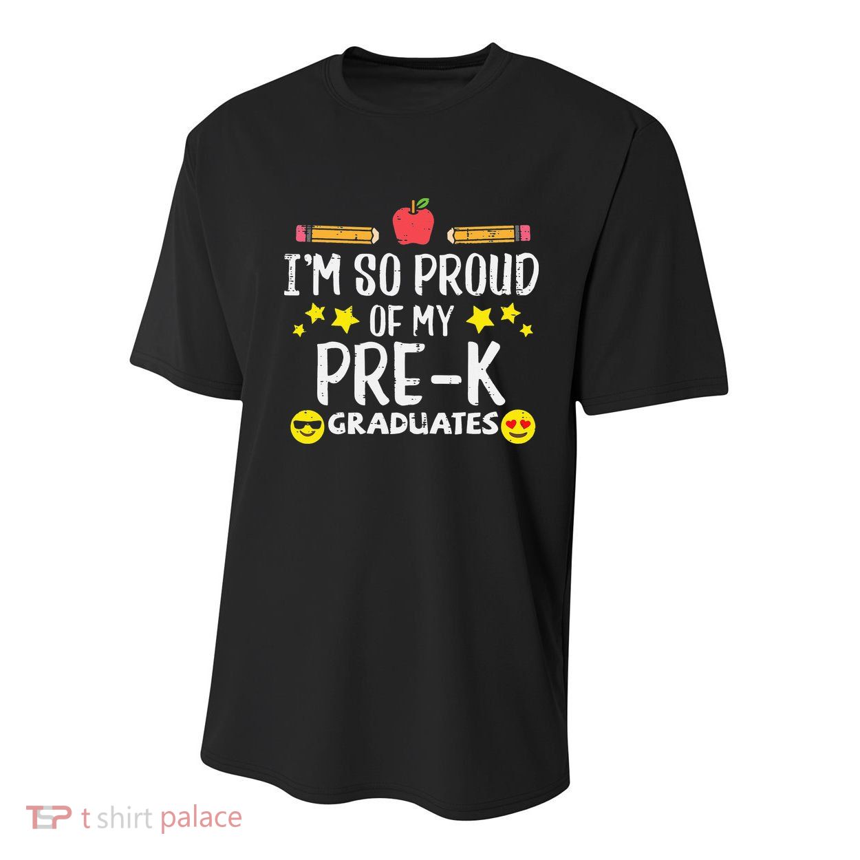Im So Proud Of My Pre-K Graduates groovy Teacher Youth Performance Sprint T-Shirt