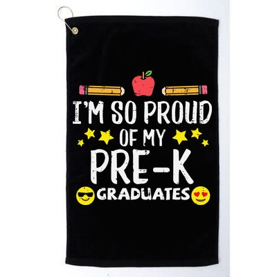 Im So Proud Of My Pre-K Graduates groovy Teacher Golf Towel