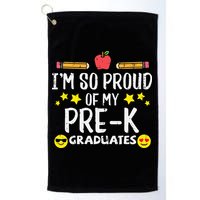 Im So Proud Of My Pre-K Graduates groovy Teacher Golf Towel