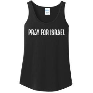 Israel Strong Pray For Israel US Israel Flag Ladies Essential Tank