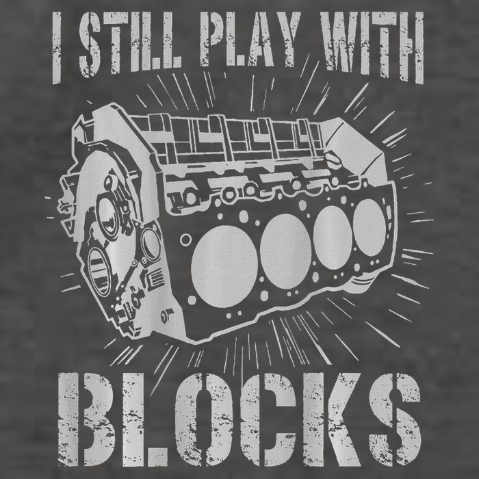 I Still Play With Blocks Funny Car Mechanic Car Engine Vector Backpack