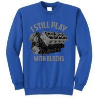 I Still Play With Blocks Racing | Maintenance Man Gift Sweatshirt