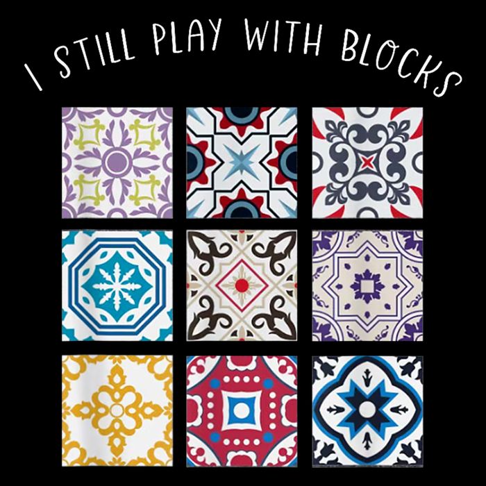 I Still Play With Blocks Quilt Patterns Baby Bodysuit