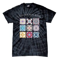 I Still Play With Blocks Quilt Patterns Tie-Dye T-Shirt