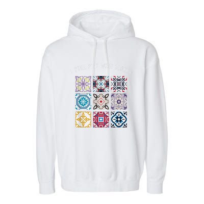 I Still Play With Blocks Quilt Patterns Garment-Dyed Fleece Hoodie