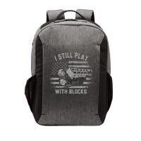 I Still Play With Blocks Racing Mechanics Engine Vector Backpack