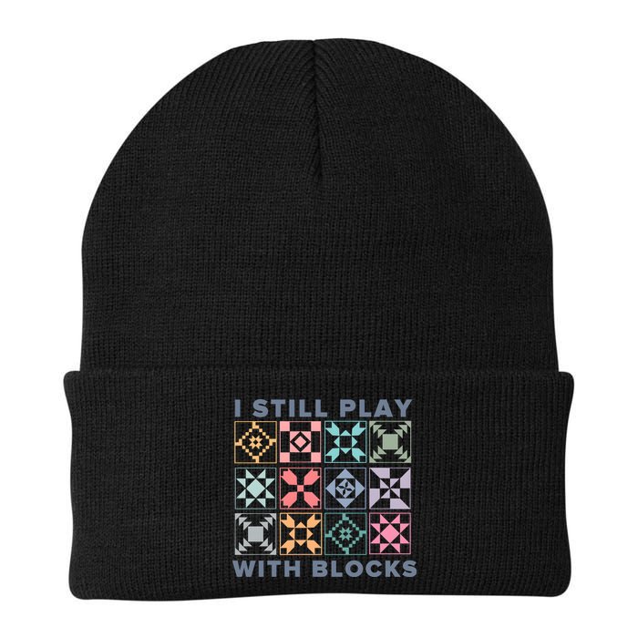 I Still Play With Blocks Quilt Blocks Beanie