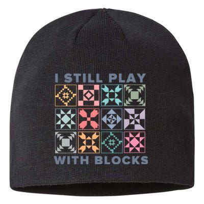 I Still Play With Blocks Quilt Blocks Sustainable Beanie