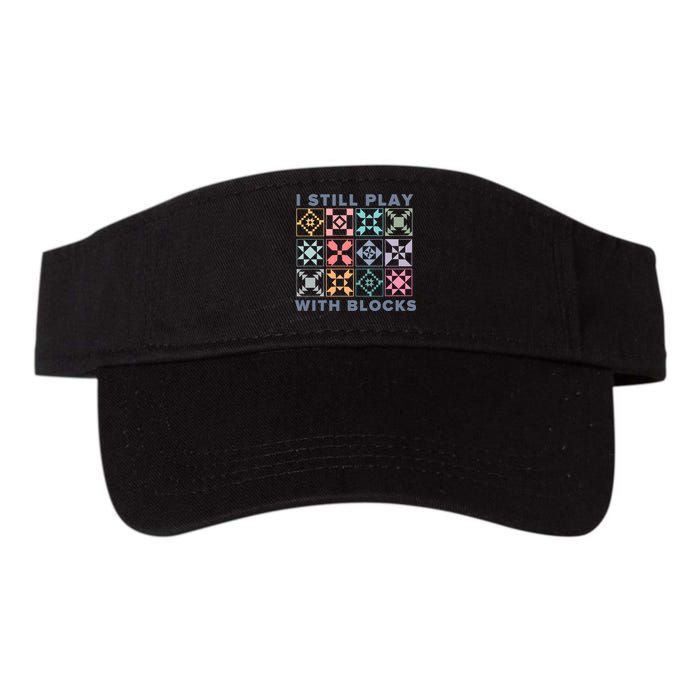 I Still Play With Blocks Quilt Blocks Visor