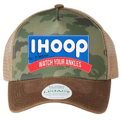 Ihoop So Please Watch Your Ankles Funny Basketball Bball Legacy Tie Dye Trucker Hat