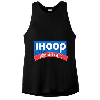 Ihoop So Please Watch Your Ankles Funny Basketball Bball Ladies PosiCharge Tri-Blend Wicking Tank