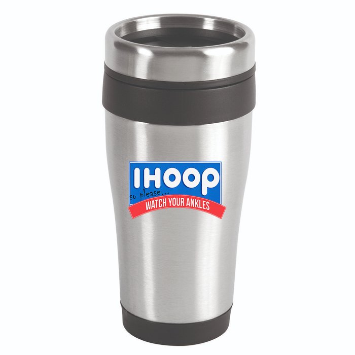 Ihoop So Please Watch Your Ankles Funny Basketball Bball 16oz Travel Tumbler