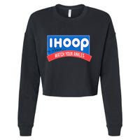 Ihoop So Please Watch Your Ankles Funny Basketball Bball Cropped Pullover Crew