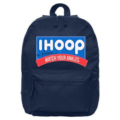 Ihoop So Please Watch Your Ankles Funny Basketball Bball 16 in Basic Backpack
