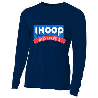 Ihoop So Please Watch Your Ankles Funny Basketball Bball Cooling Performance Long Sleeve Crew