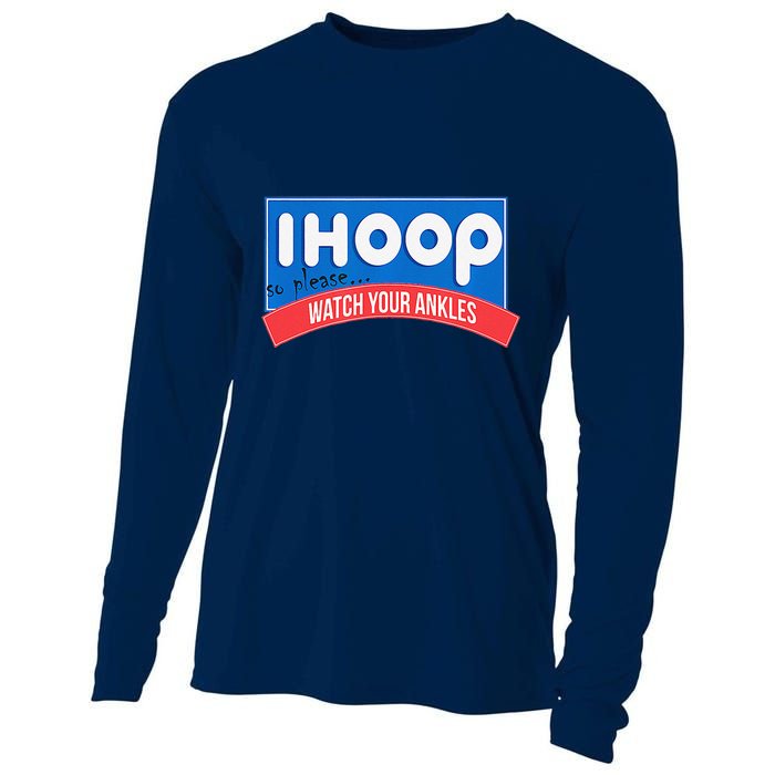 Ihoop So Please Watch Your Ankles Funny Basketball Bball Cooling Performance Long Sleeve Crew