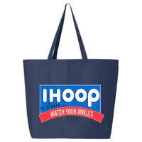Ihoop So Please Watch Your Ankles Funny Basketball Bball 25L Jumbo Tote