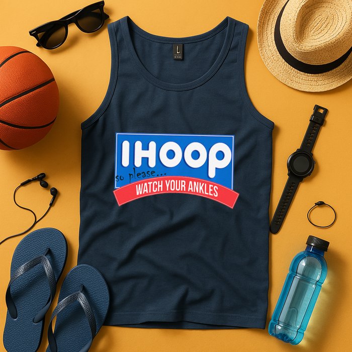 Ihoop So Please Watch Your Ankles Funny Basketball Bball Tank Top