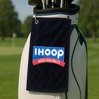 Ihoop So Please Watch Your Ankles Funny Basketball Bball Golf Towel