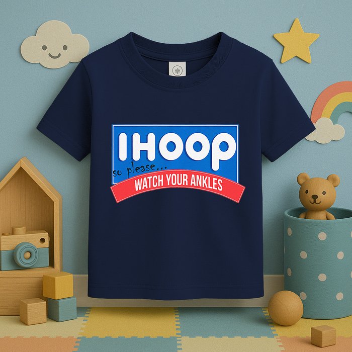 Ihoop So Please Watch Your Ankles Funny Basketball Bball Toddler T-Shirt
