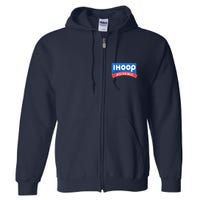 Ihoop So Please Watch Your Ankles Funny Basketball Bball Full Zip Hoodie