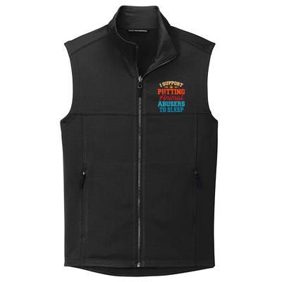 I Support Putting Animal Abusers To Sleep Collective Smooth Fleece Vest