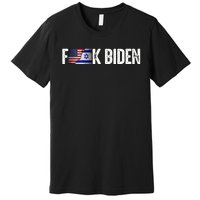 Israel Strong Pray For Israel Us Israel Flag Anti Biden Premium T-Shirt