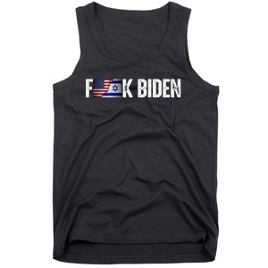 Israel Strong Pray For Israel Us Israel Flag Anti Biden Tank Top