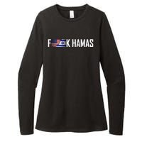 Israel Strong Pray For Israel US Israel Flag Fuck Hamas Womens CVC Long Sleeve Shirt