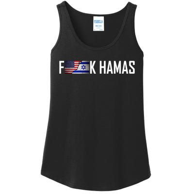 Israel Strong Pray For Israel US Israel Flag Fuck Hamas Ladies Essential Tank