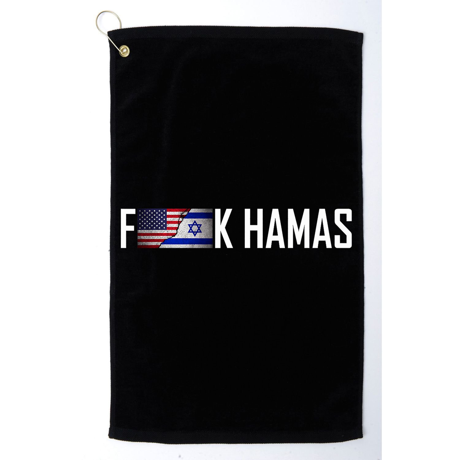 Israel Strong Pray For Israel US Israel Flag Fuck Hamas Golf Towel