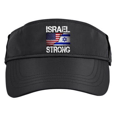 Israel Strong Pray For Israel US Israeli Flag Adult Drive Performance Visor