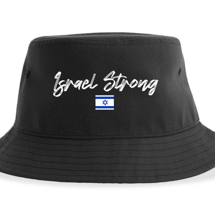 Israel Strong, Pray For Israel, Israel Flag Sustainable Bucket Hat