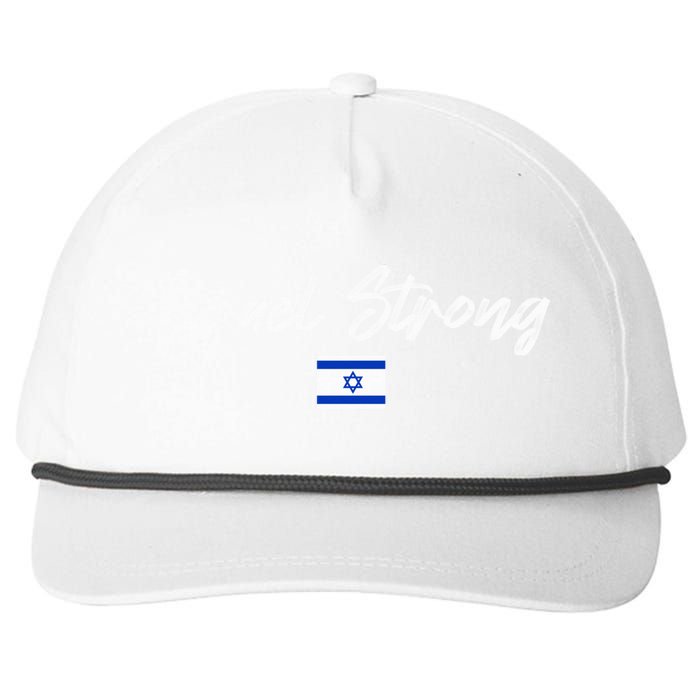 Israel Strong, Pray For Israel, Israel Flag Snapback Five-Panel Rope Hat