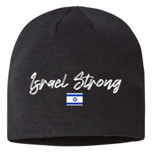 Israel Strong, Pray For Israel, Israel Flag Sustainable Beanie