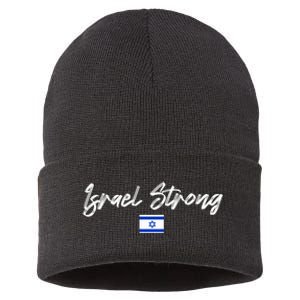 Israel Strong, Pray For Israel, Israel Flag Sustainable Knit Beanie