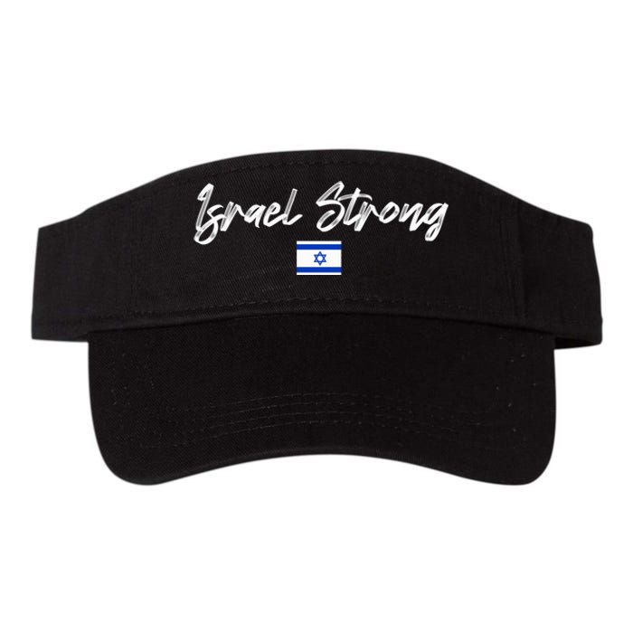 Israel Strong, Pray For Israel, Israel Flag Valucap Bio-Washed Visor