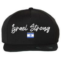 Israel Strong, Pray For Israel, Israel Flag Wool Snapback Cap