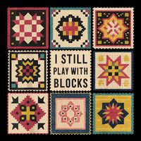 I Still Play With Blocks Quilt Funny Quilting Sewing 16 in Basic Backpack