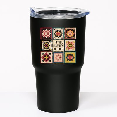 I Still Play With Blocks Quilt Funny Quilting Sewing Tumbler