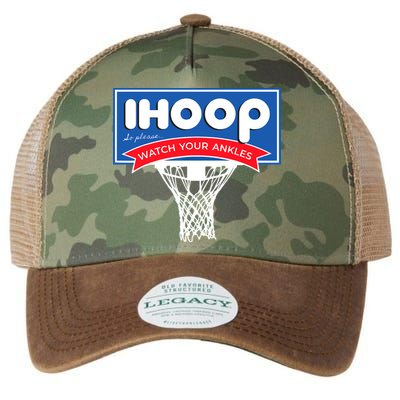 IHOOP So Please Watch Your Ankles Funny Basketball Legacy Tie Dye Trucker Hat