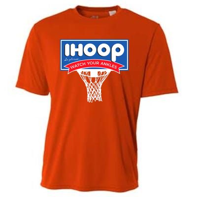 IHOOP So Please Watch Your Ankles Funny Basketball Cooling Performance Crew T-Shirt