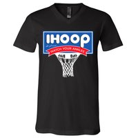 IHOOP So Please Watch Your Ankles Funny Basketball V-Neck T-Shirt