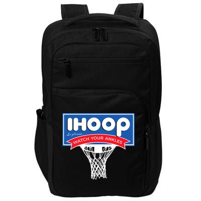 IHOOP So Please Watch Your Ankles Funny Basketball Impact Tech Backpack